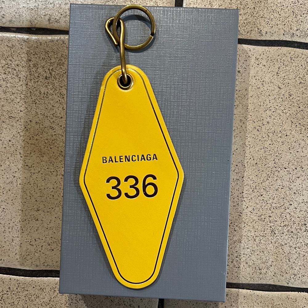 Balenciaga Keychain in Yellow. Never used